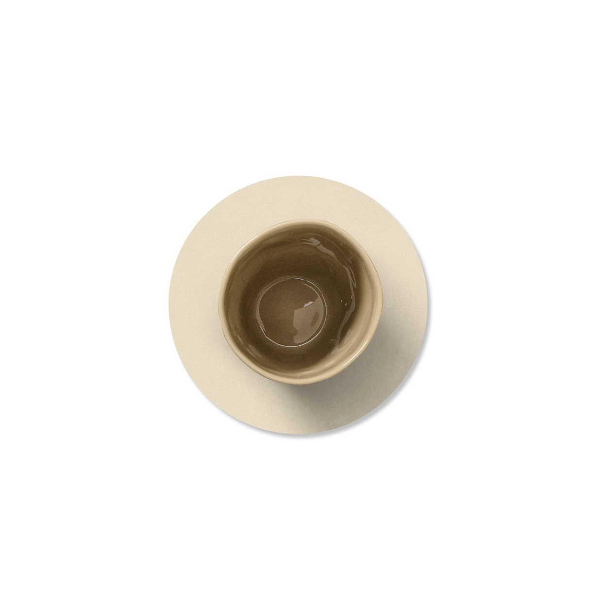 Onderzetter glass mat cirkel Vanilla