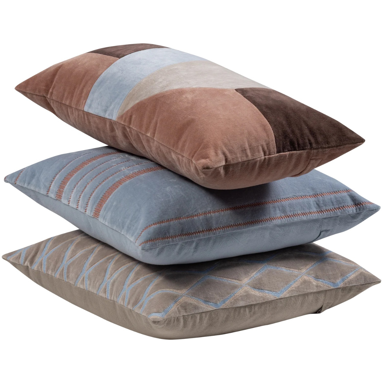 Laon kussens velvet - set van 3