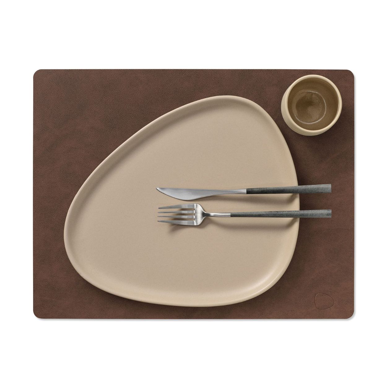 Placemat Square L Donker bruin