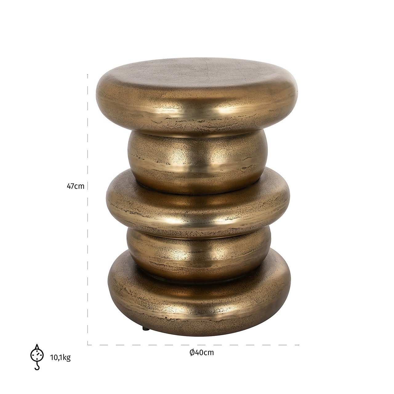 Bijzettafel Ela - Goud