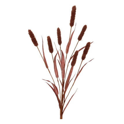 Kunsttak Typha x7 95 cm Donker coffee