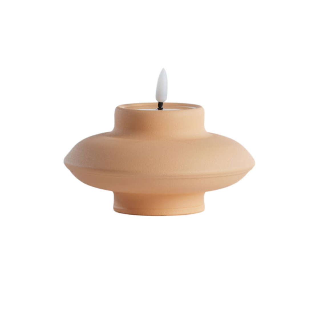 Tafellamp Jaydie Ø13x8 cm licht perzik