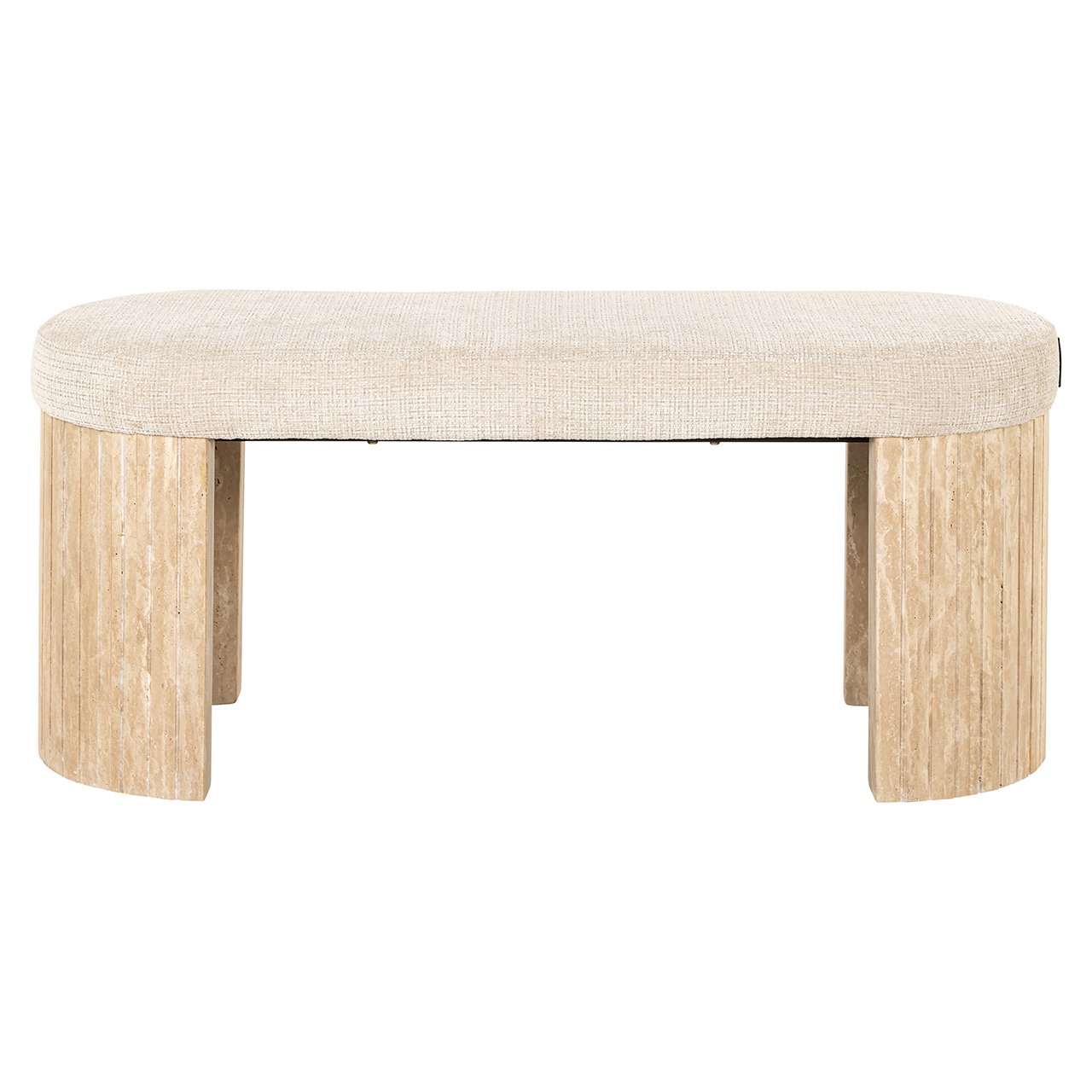 Bank Gallice naturel beige travertin