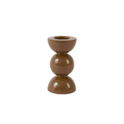 Kandelaar Nyons Glans caramel Ø7,5x14 cm
