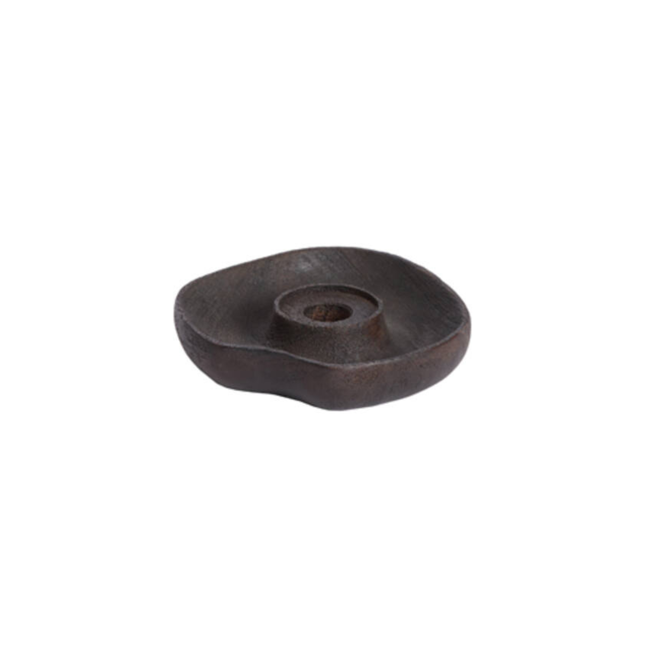 Kandelaar Coja Ø14x3 cm donker bruin