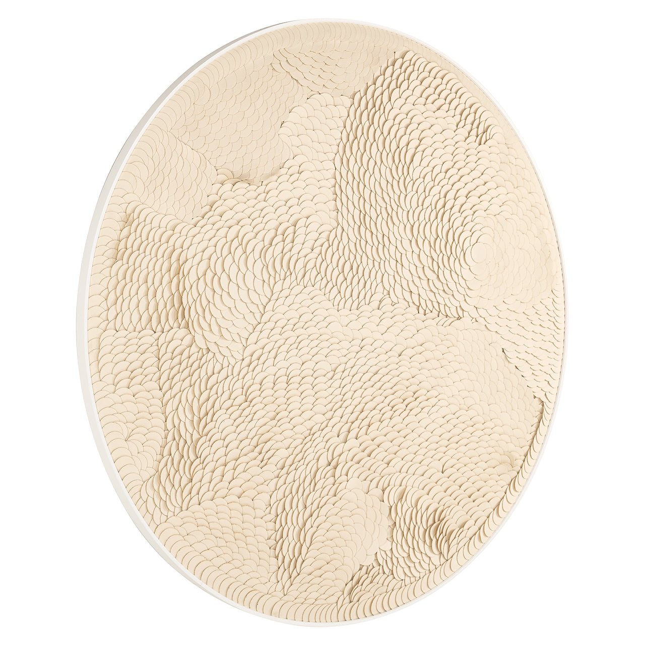 Wanddecoratie Flow white