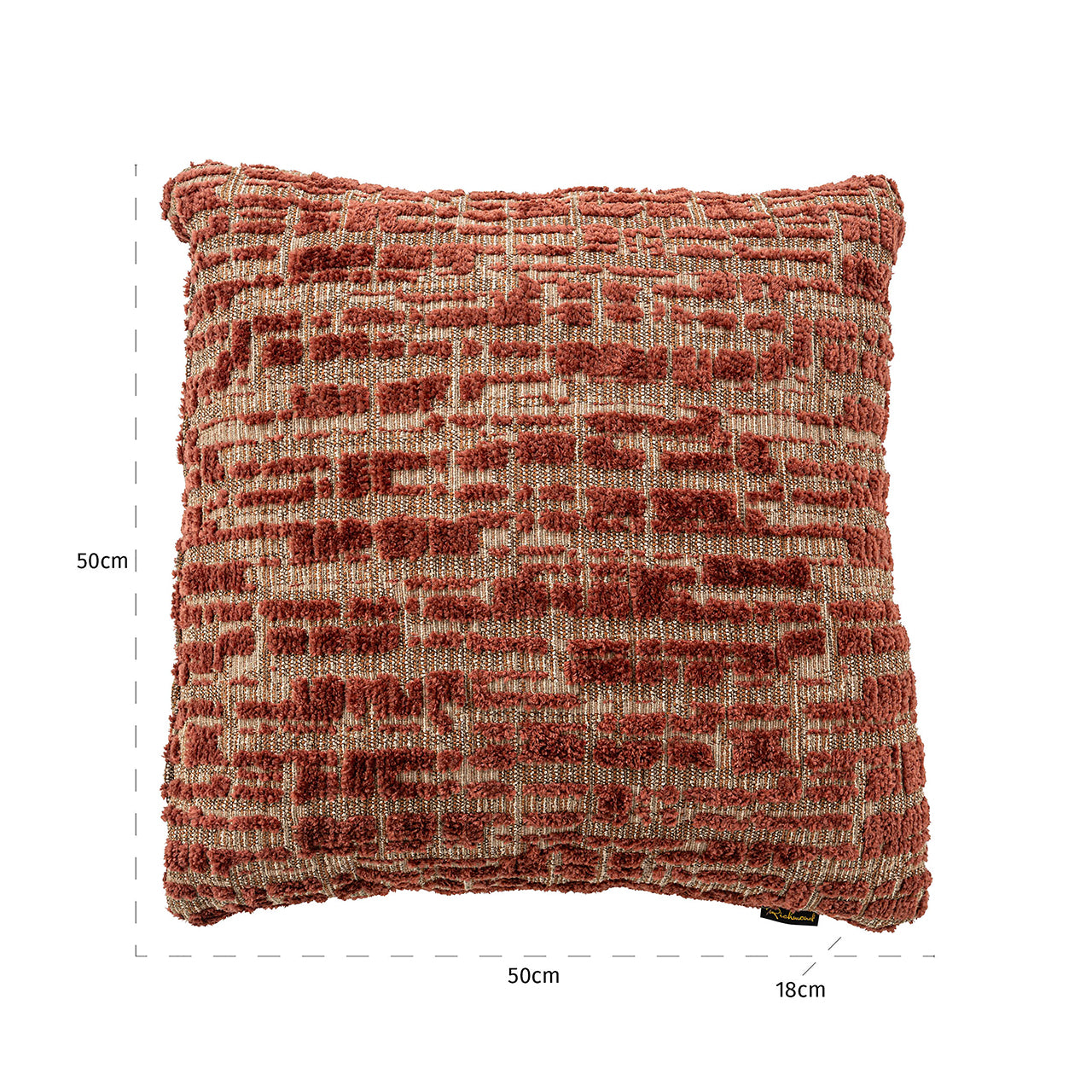 Kussen Elin 50x50 terra dalia