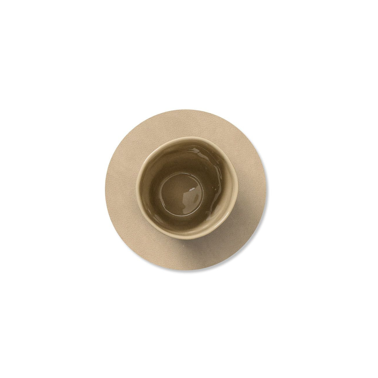 Onderzetter glass mat cirkel Sand