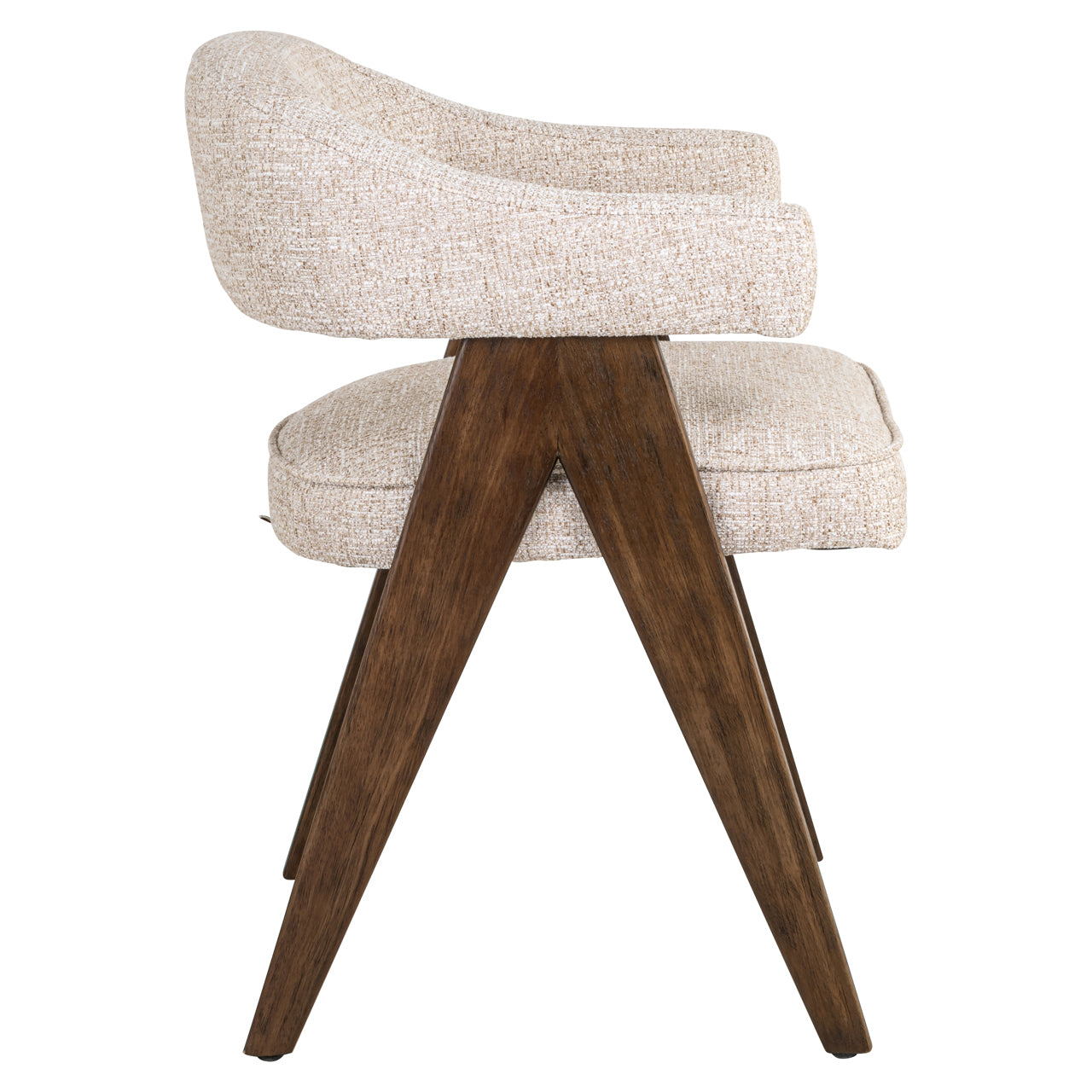 Eetkamerstoel Mori cream tweed