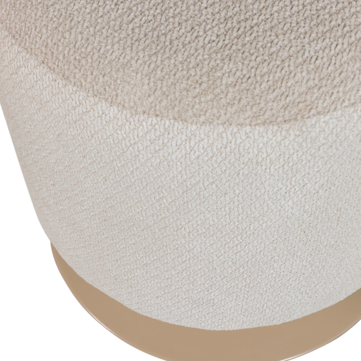 Islen poef met draaivoet bouclé beige