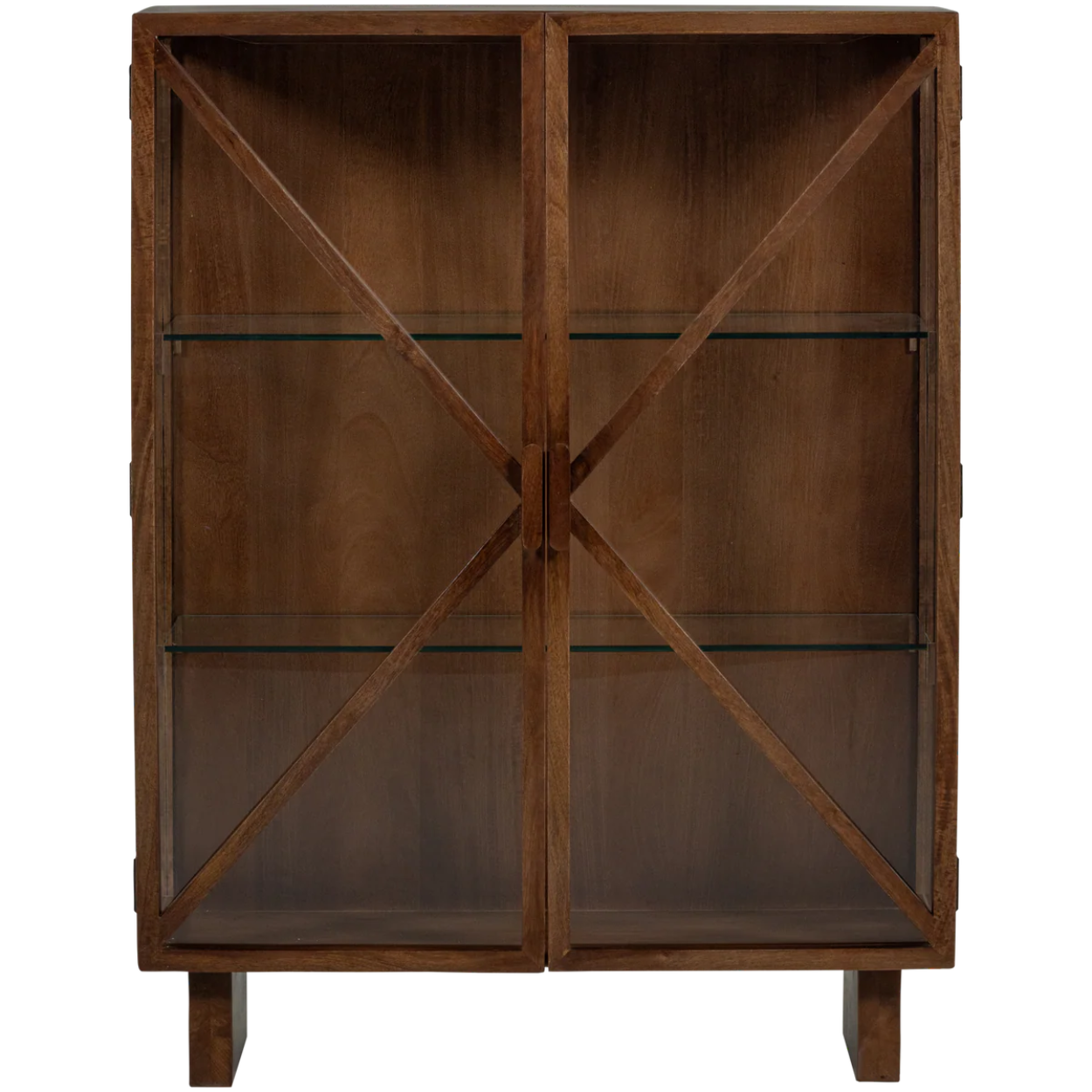 KELLA 2-DOOR CABINET MANGO WOOD BROWN