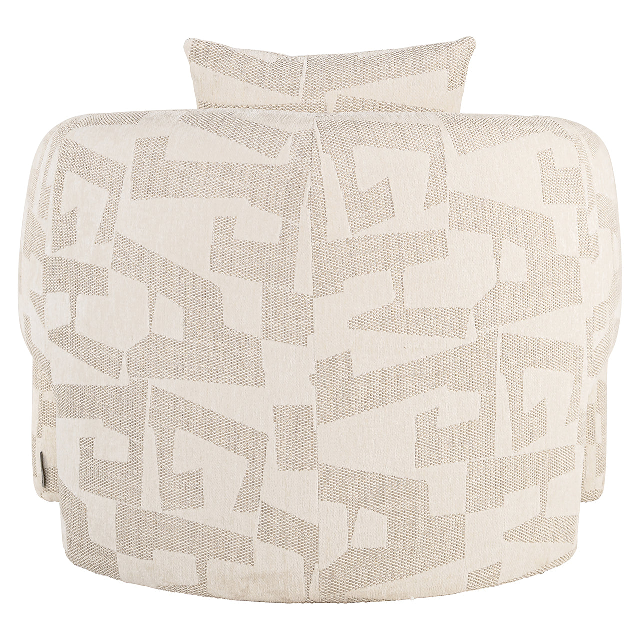 Lounge armchair Tuscany beige graffic (Beige graffic)