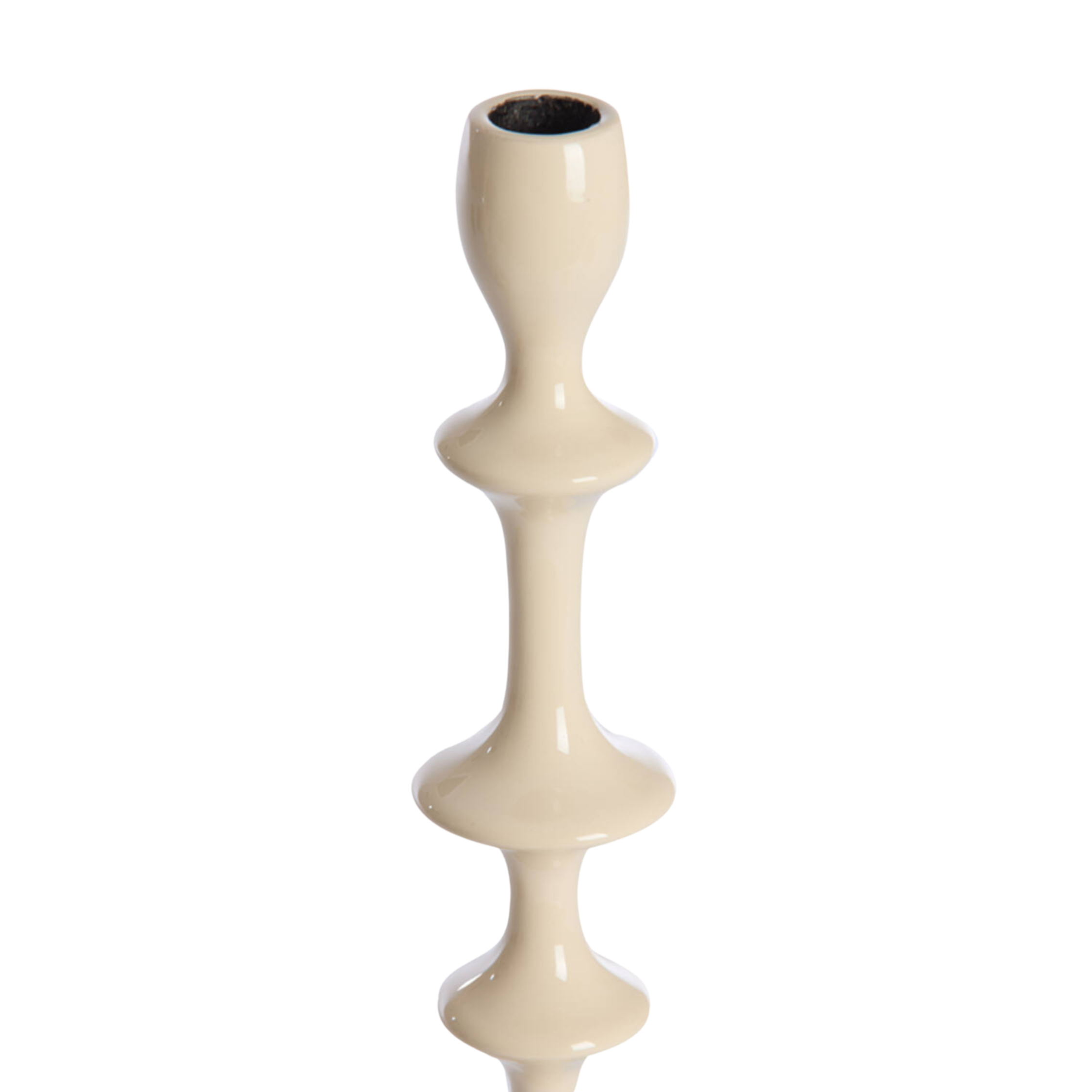 Kandelaar Vicari creme Ø12x36 cm