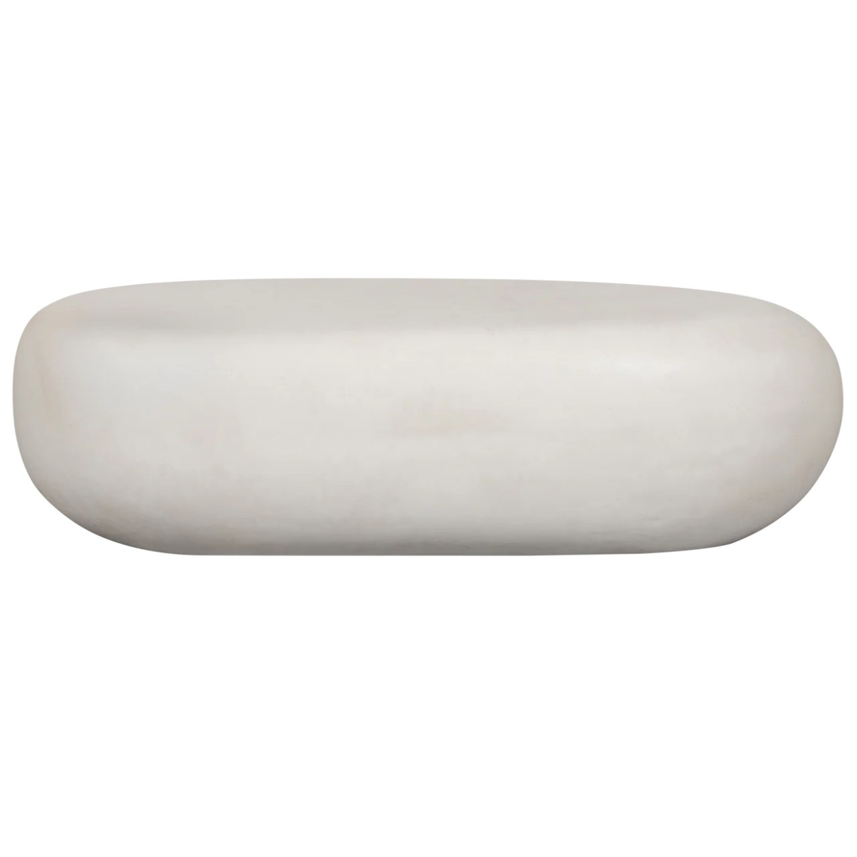 PEBBLE COFFEE TABLE CONCRETE LOOK WHITE 28X100X43 CM