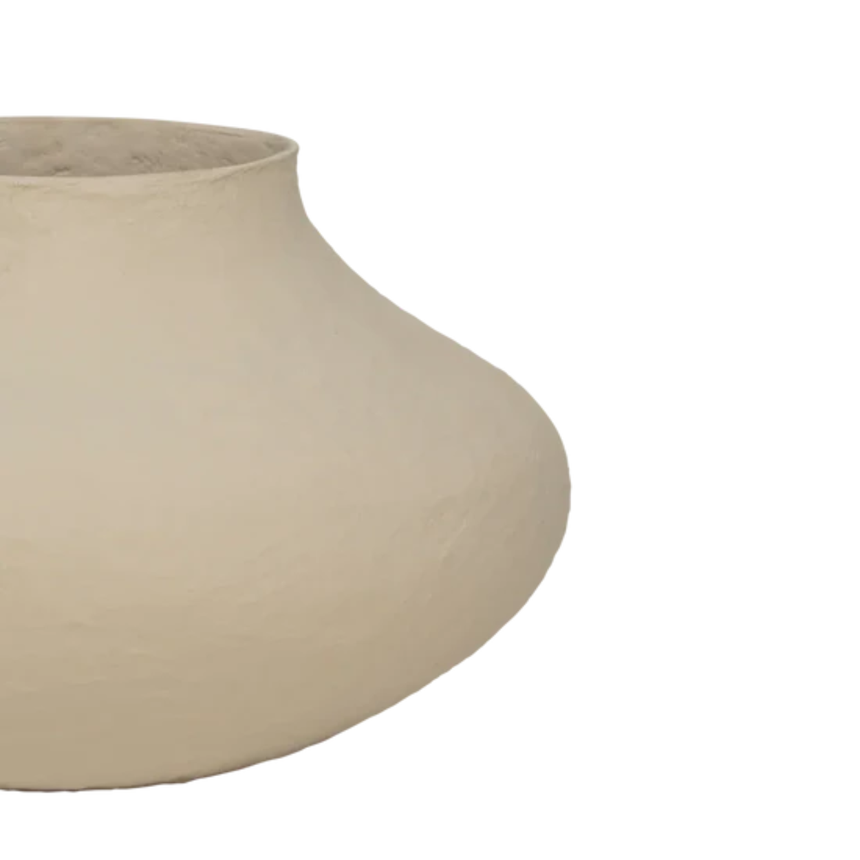Decorative pot Vif, Pale khaki