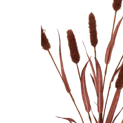 Kunsttak Typha x7 95 cm Donker coffee
