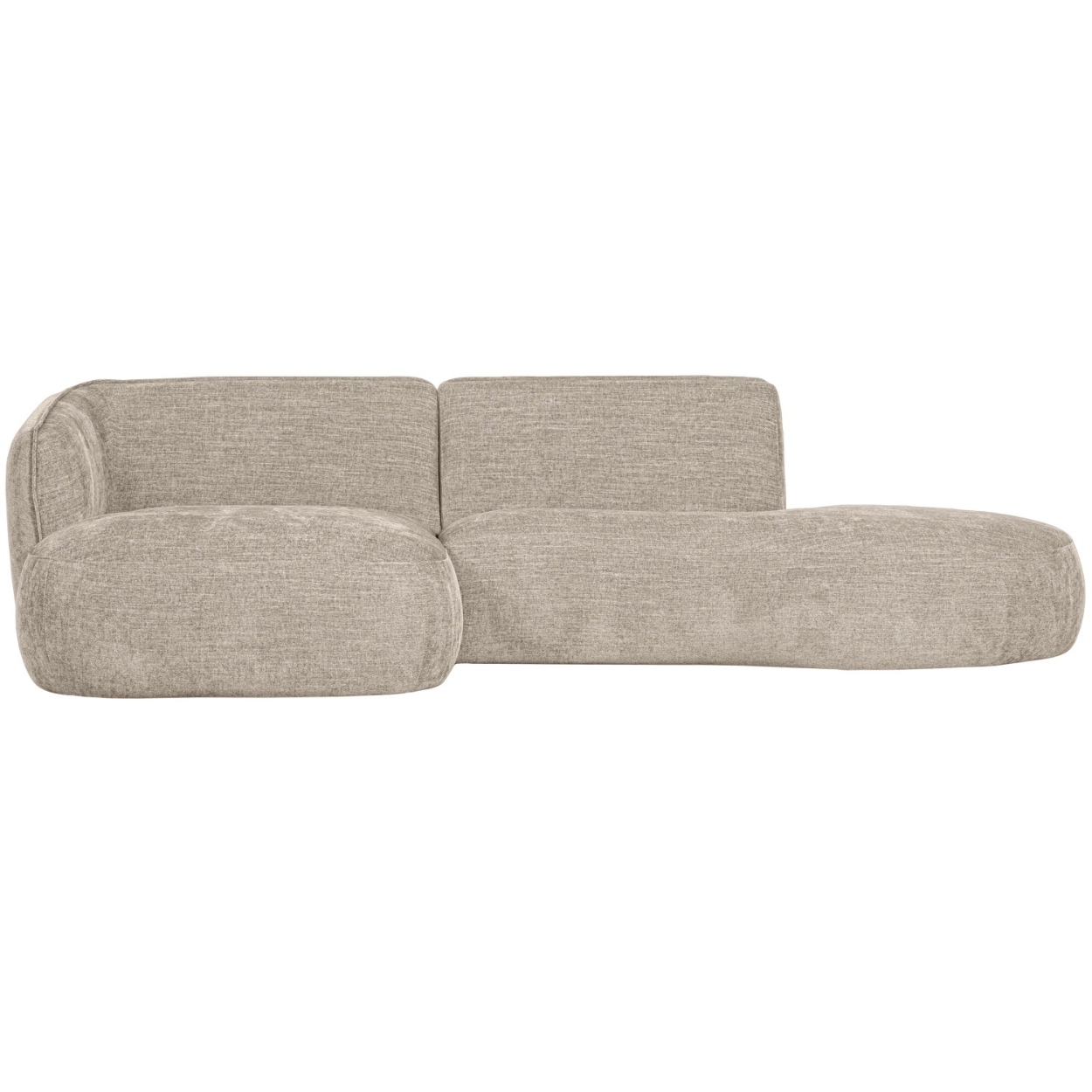 Polly chaise longue links zand