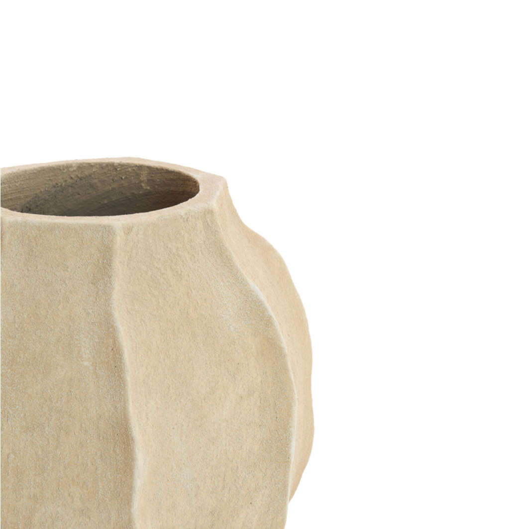 Vaas Saphira Ø40x40,5 cm mat zand