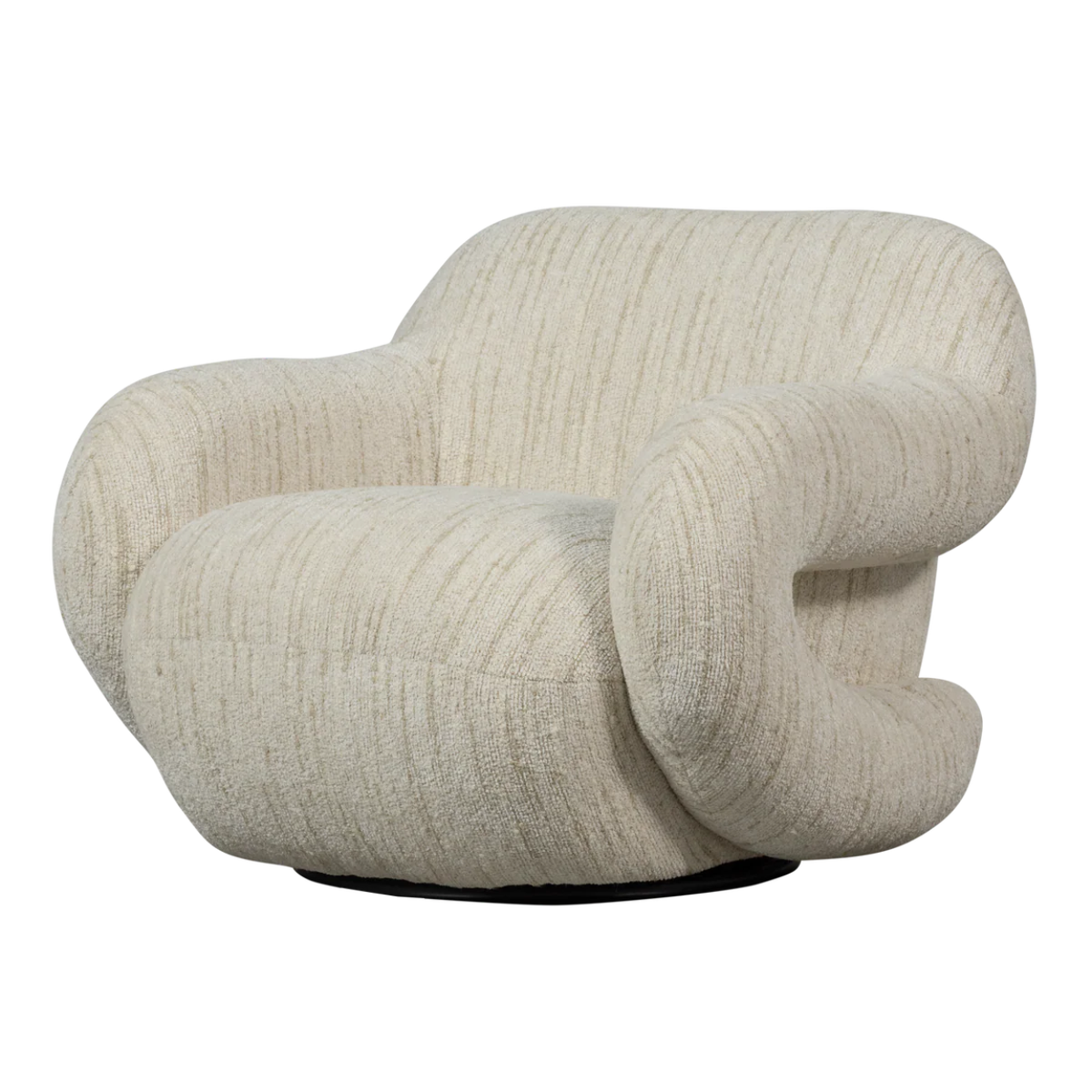 Fauteuil Folke - Chenille naturel Melange