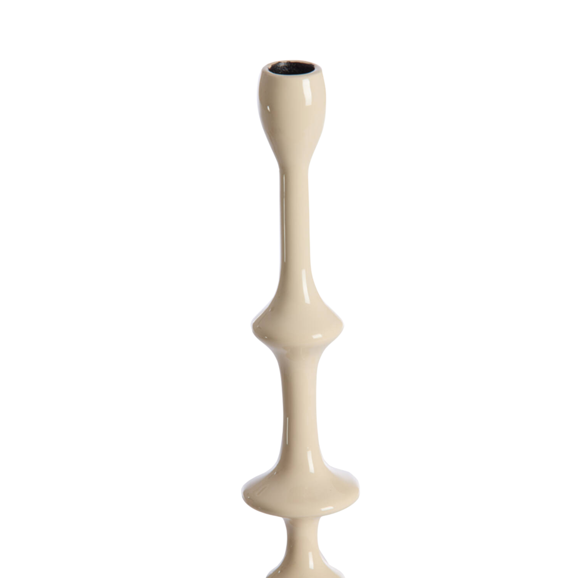 Kandelaar Vicari creme Ø14x43 cm