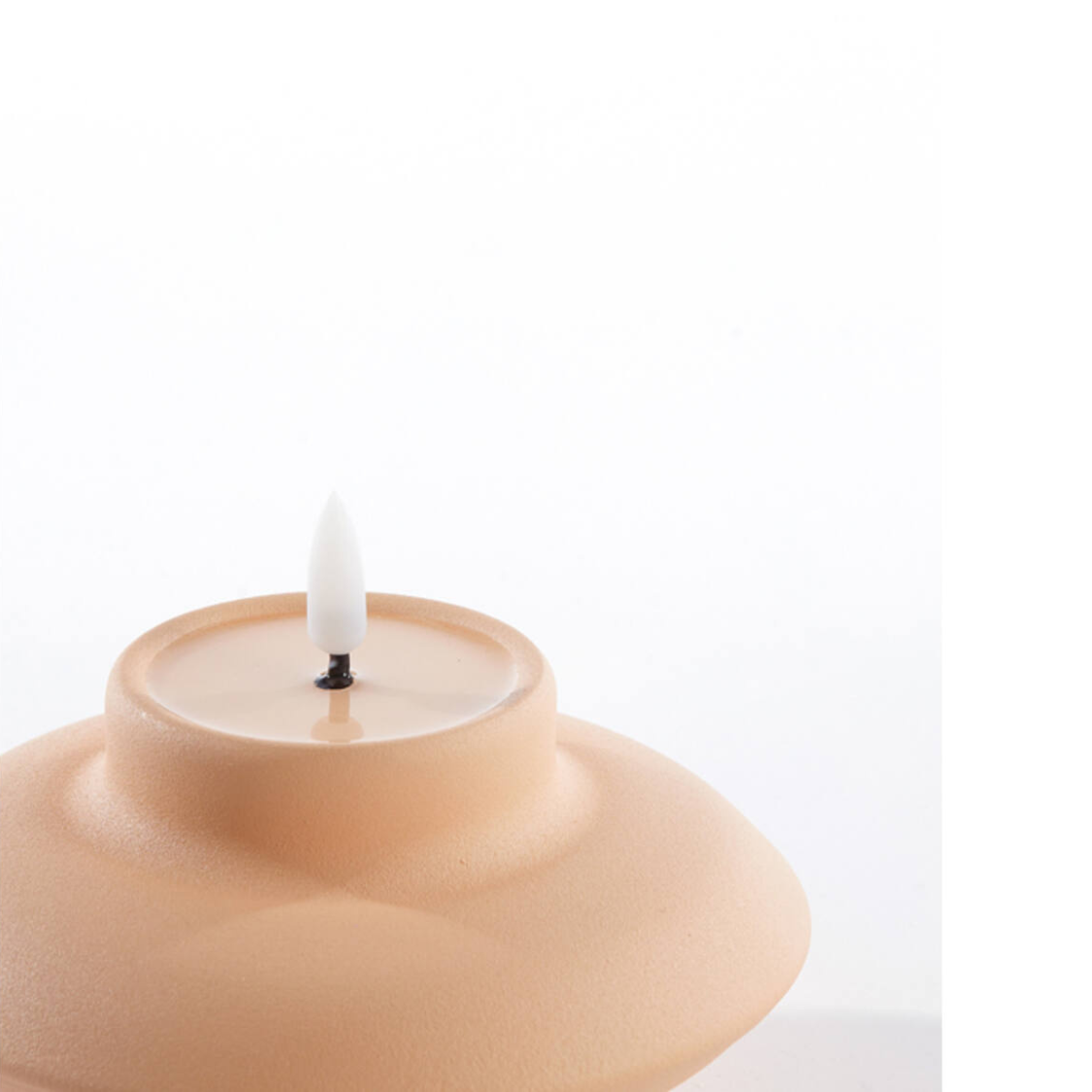 Tafellamp Jaydie Ø13x8 cm licht perzik