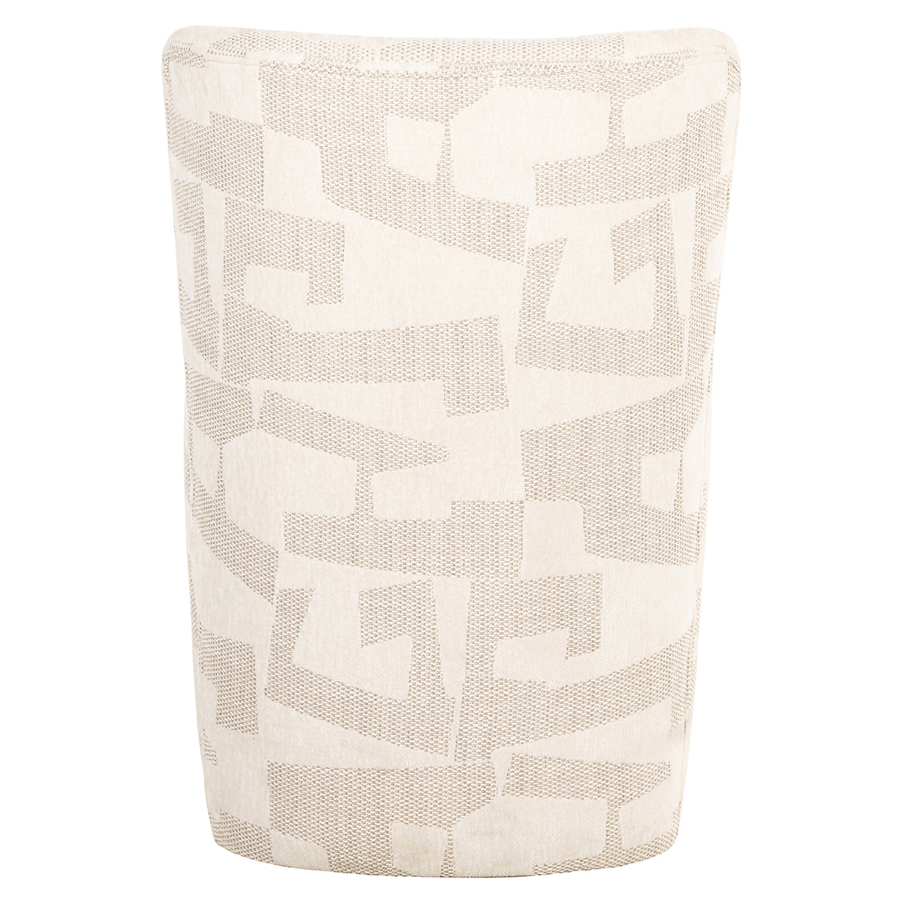 Eetkamerstoel Lorain met wieltjes beige graffic