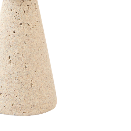 Kandelaar Malopi sand Ø9,5x20 cm