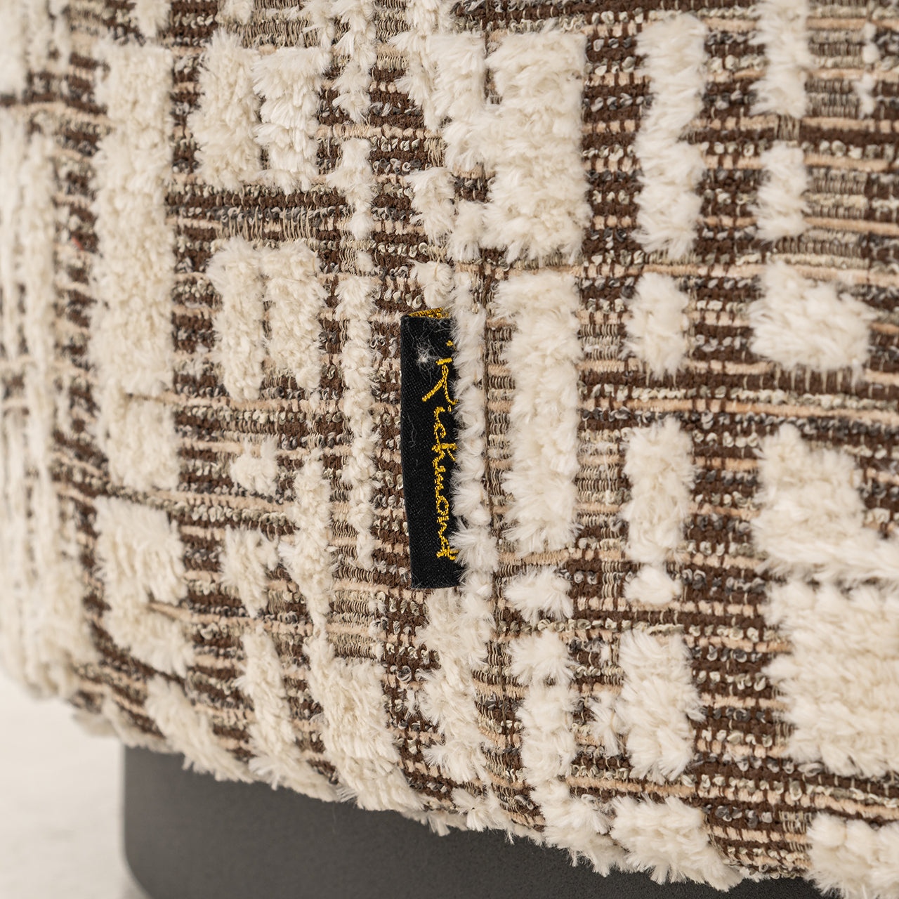 Poef & Voetenbank Lexie cream 70Ø