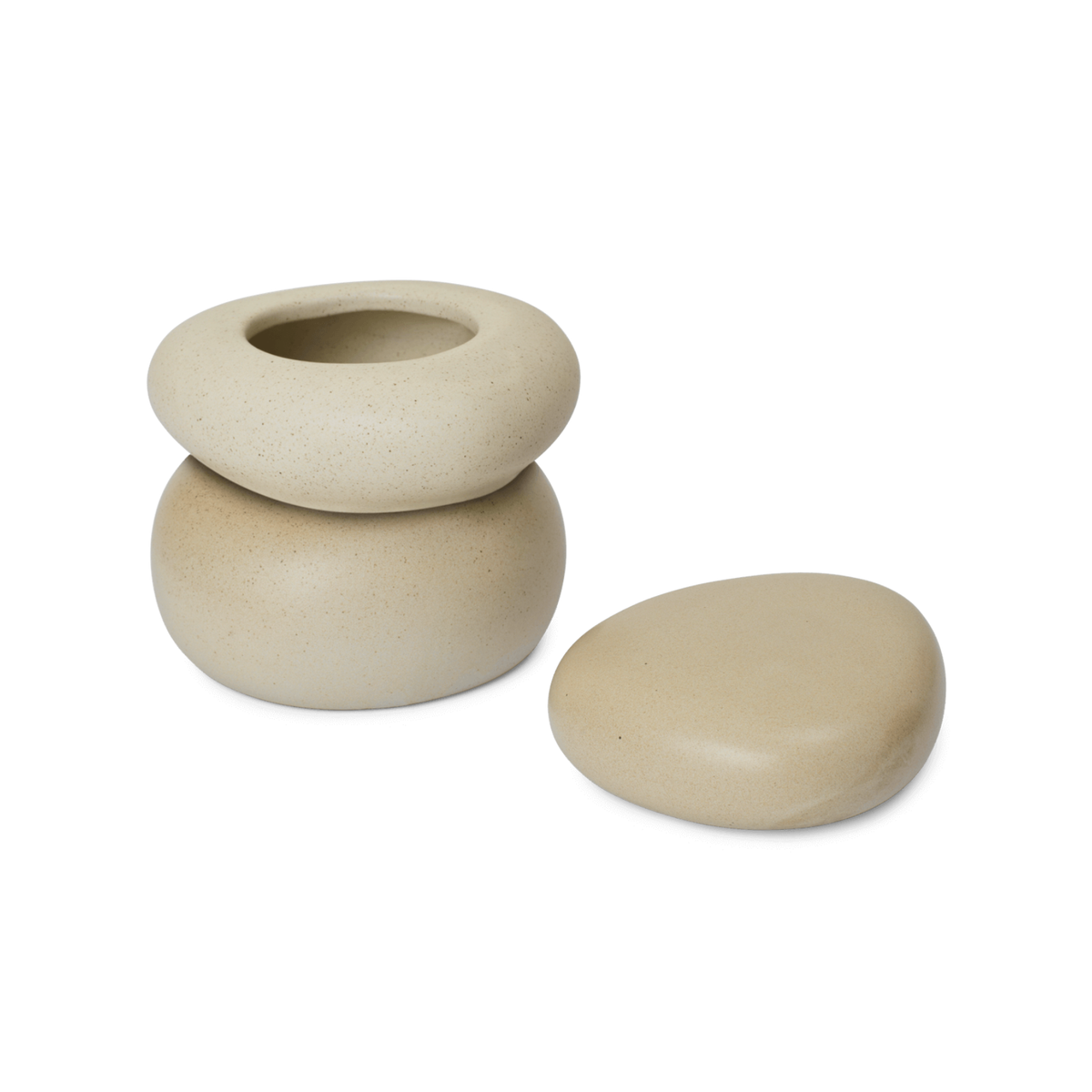 Opbergdoos/ornament pebblebox L