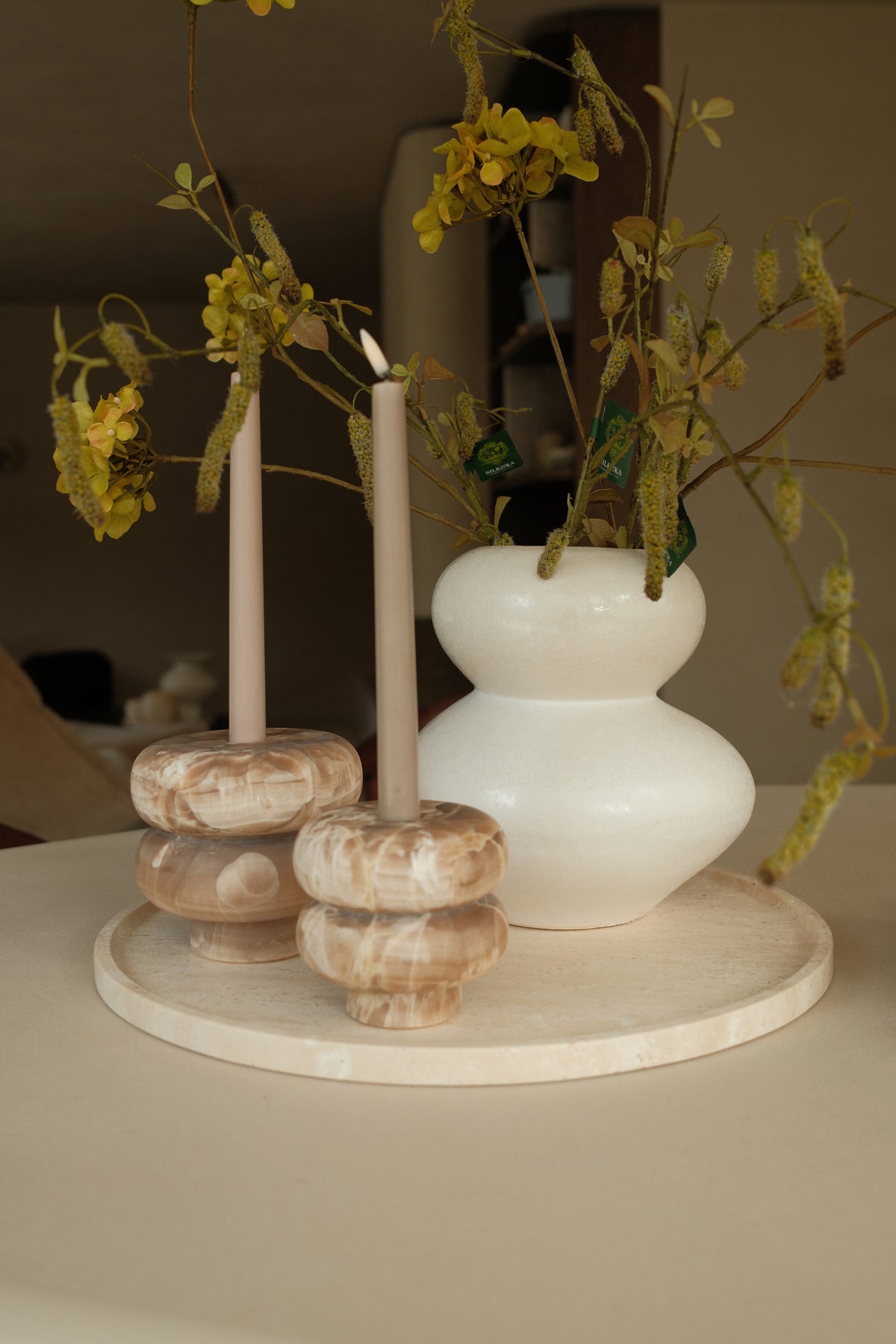 Kandelaar Sora Beignet veined soil S