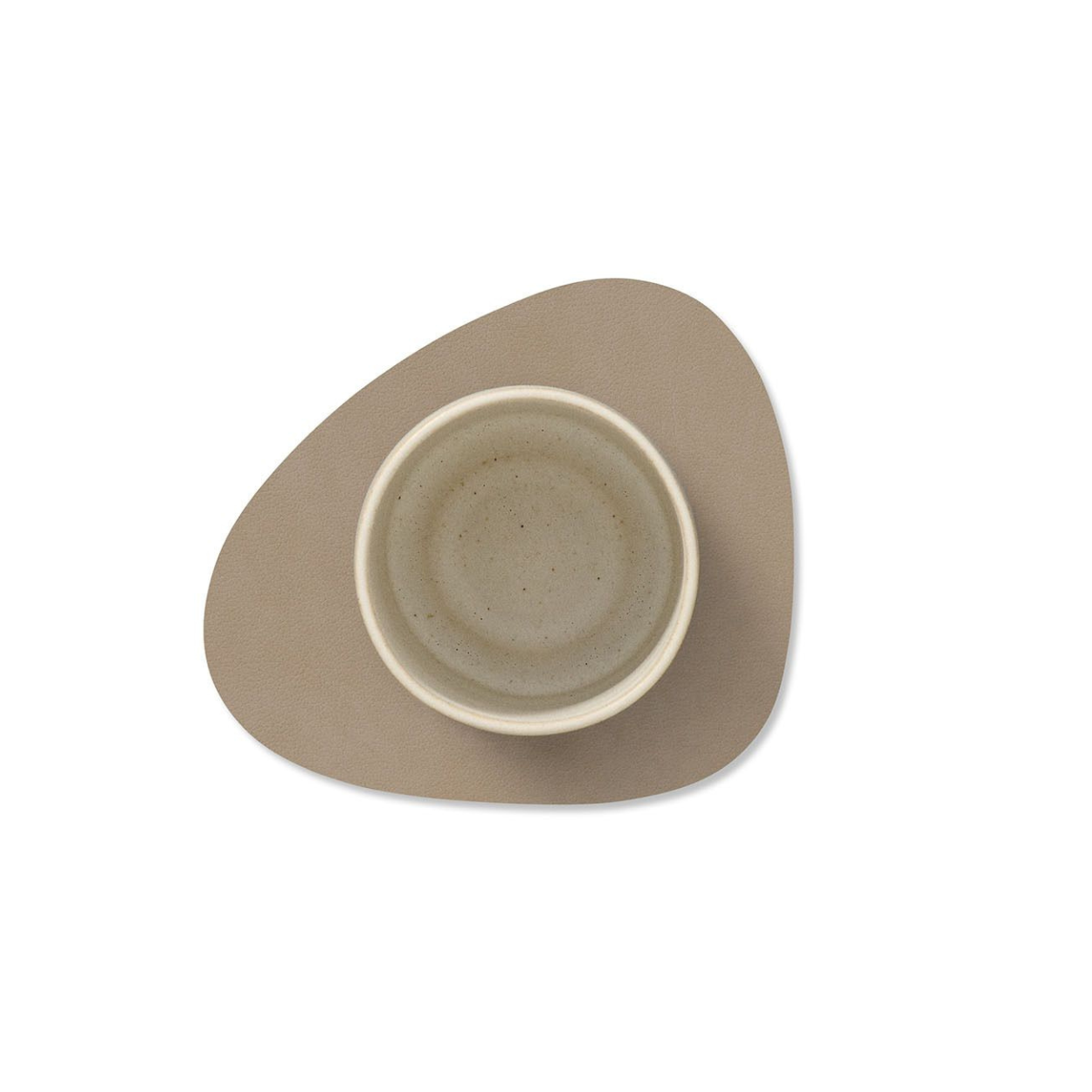 Onderzetter glass mat curve Clay brown