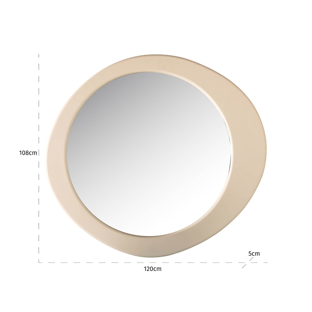 Spiegel Clayton Beige