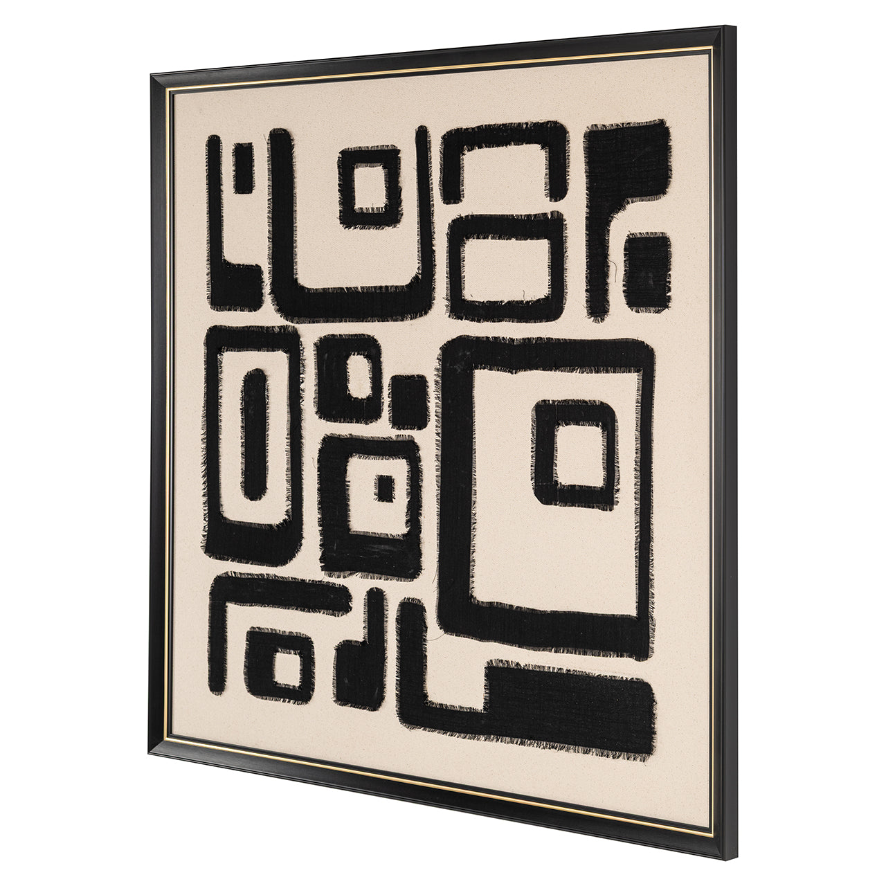 Wanddecoratie Shanita black/white