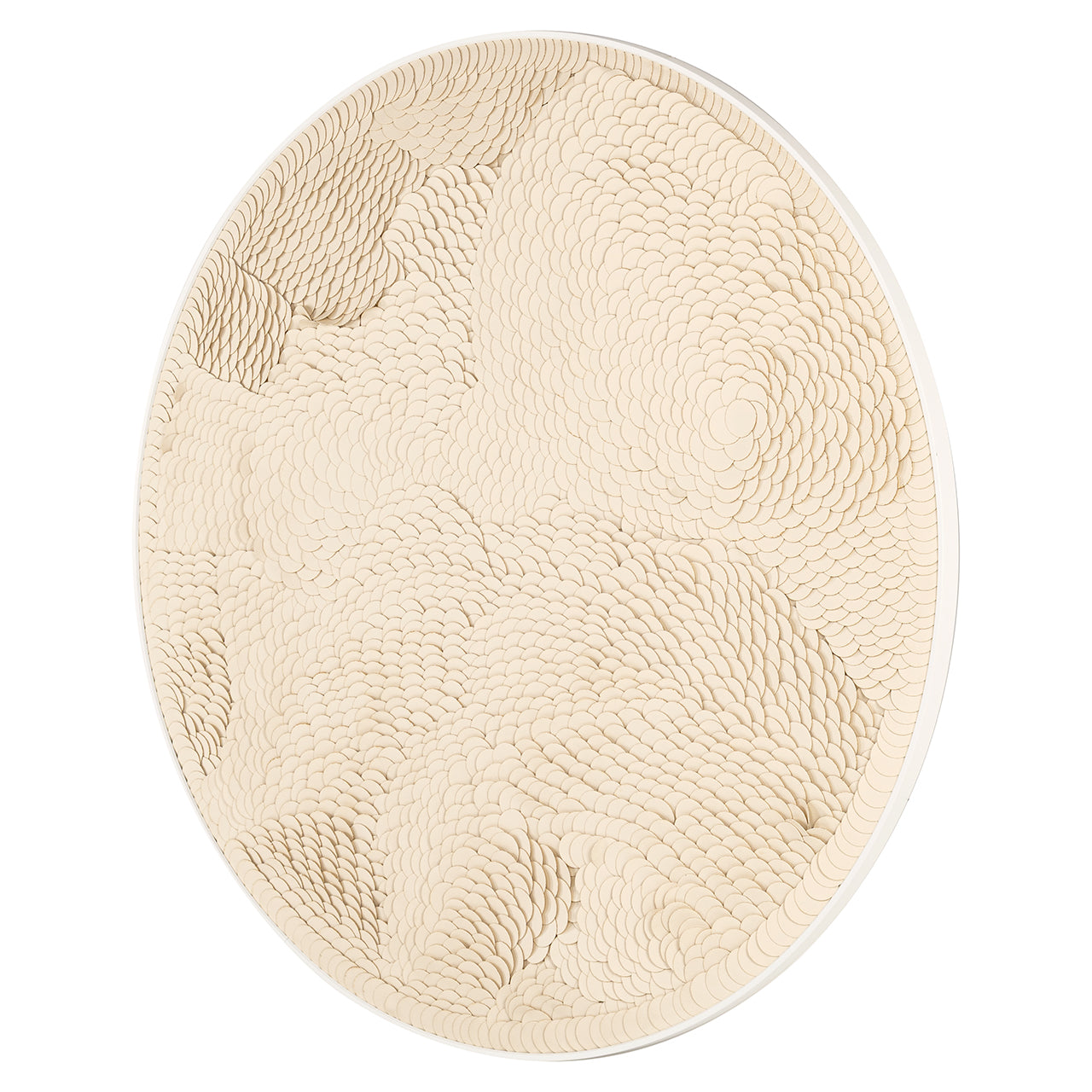 Wanddecoratie Flow white