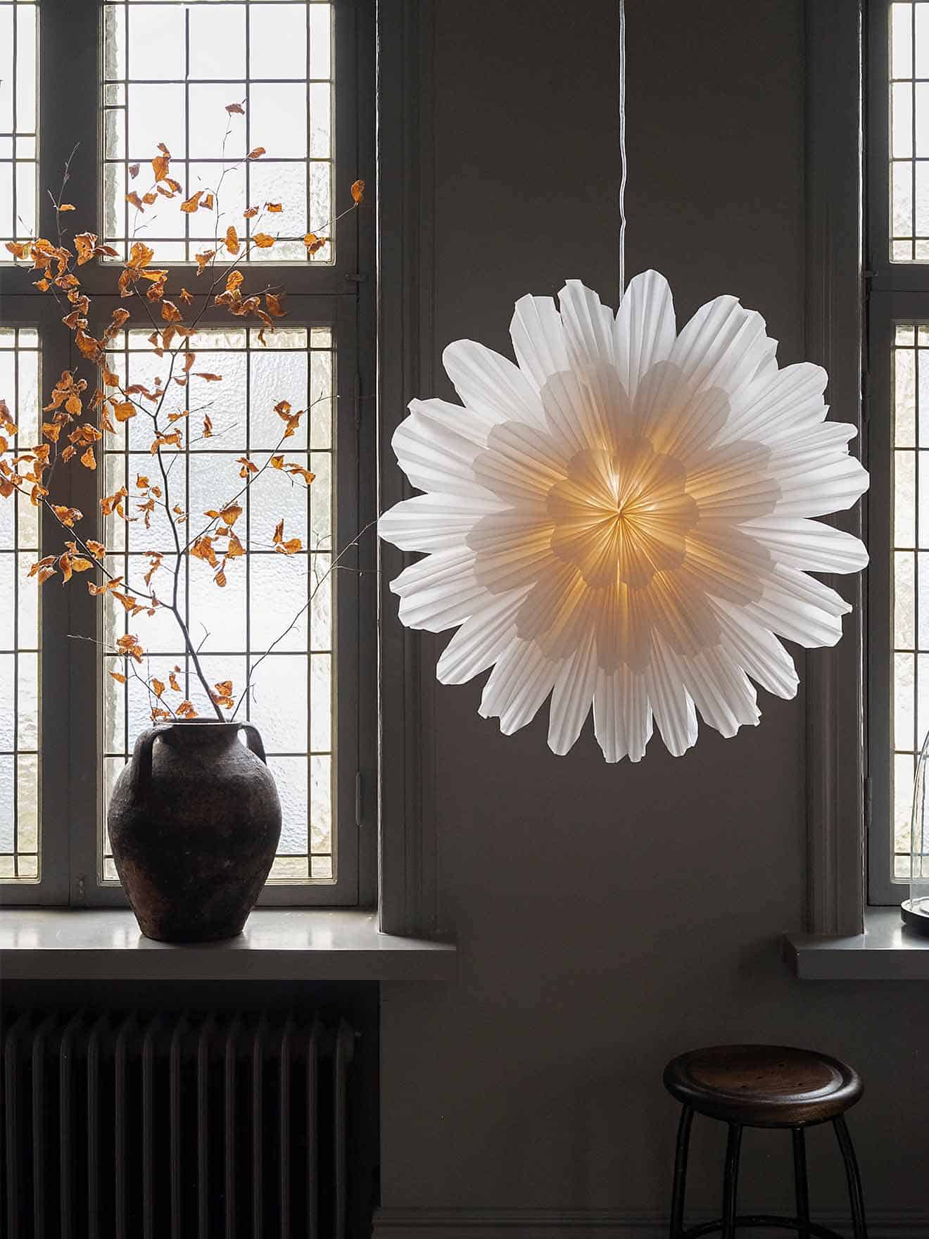 Snoblomma 68 hanging flower - white