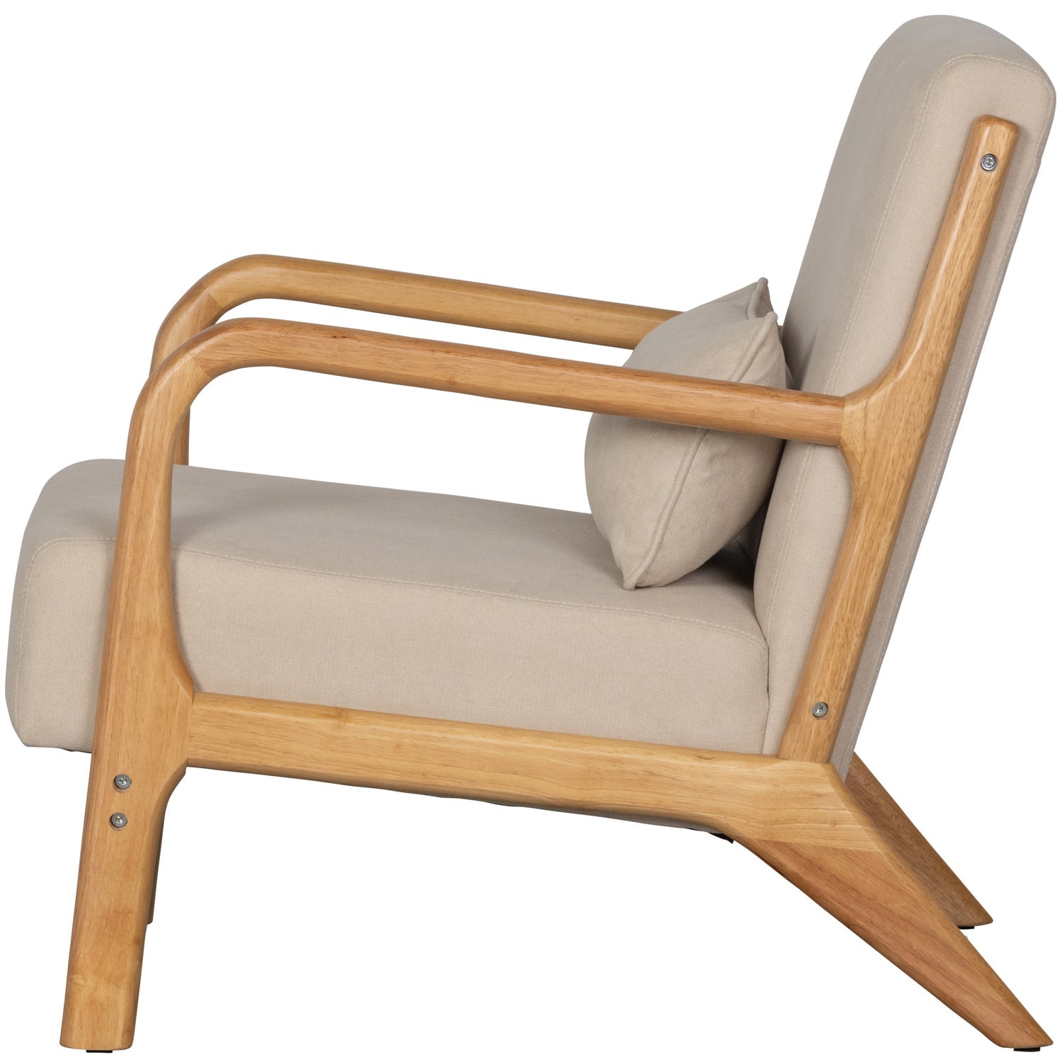 Mark fauteuil geweven stof naturel