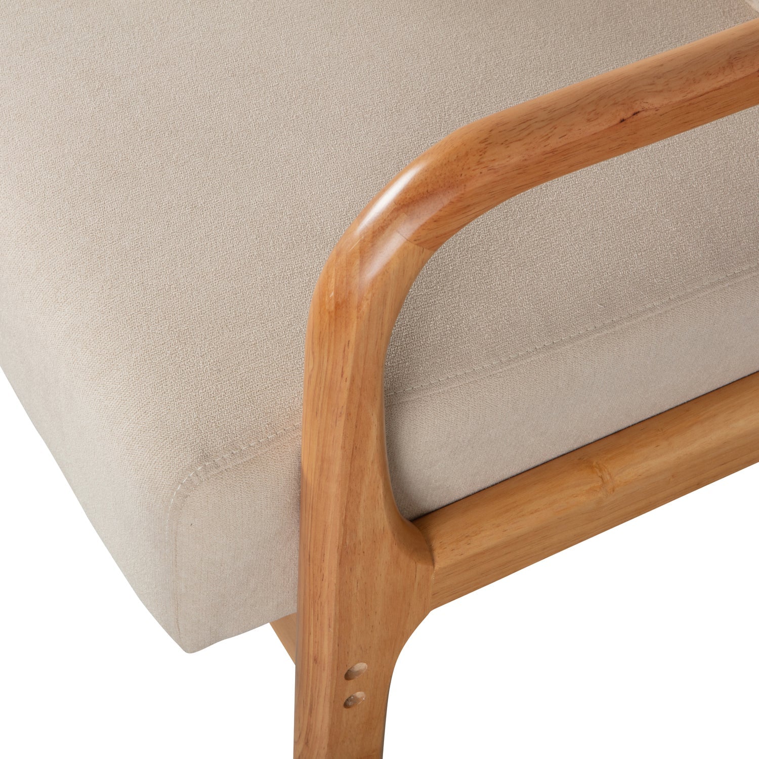 Mark fauteuil geweven stof naturel