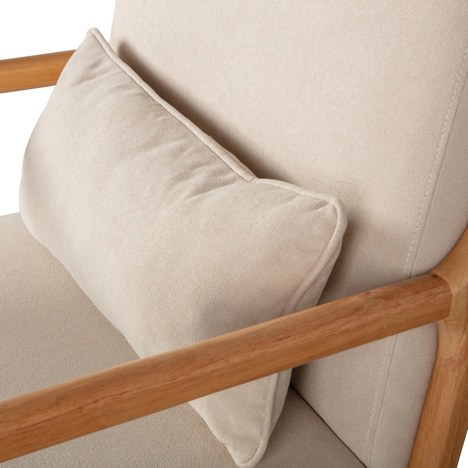 Mark fauteuil geweven stof naturel