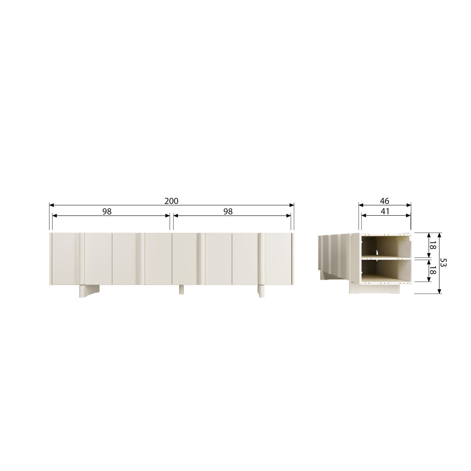 Tv meubel Basu 200 cm