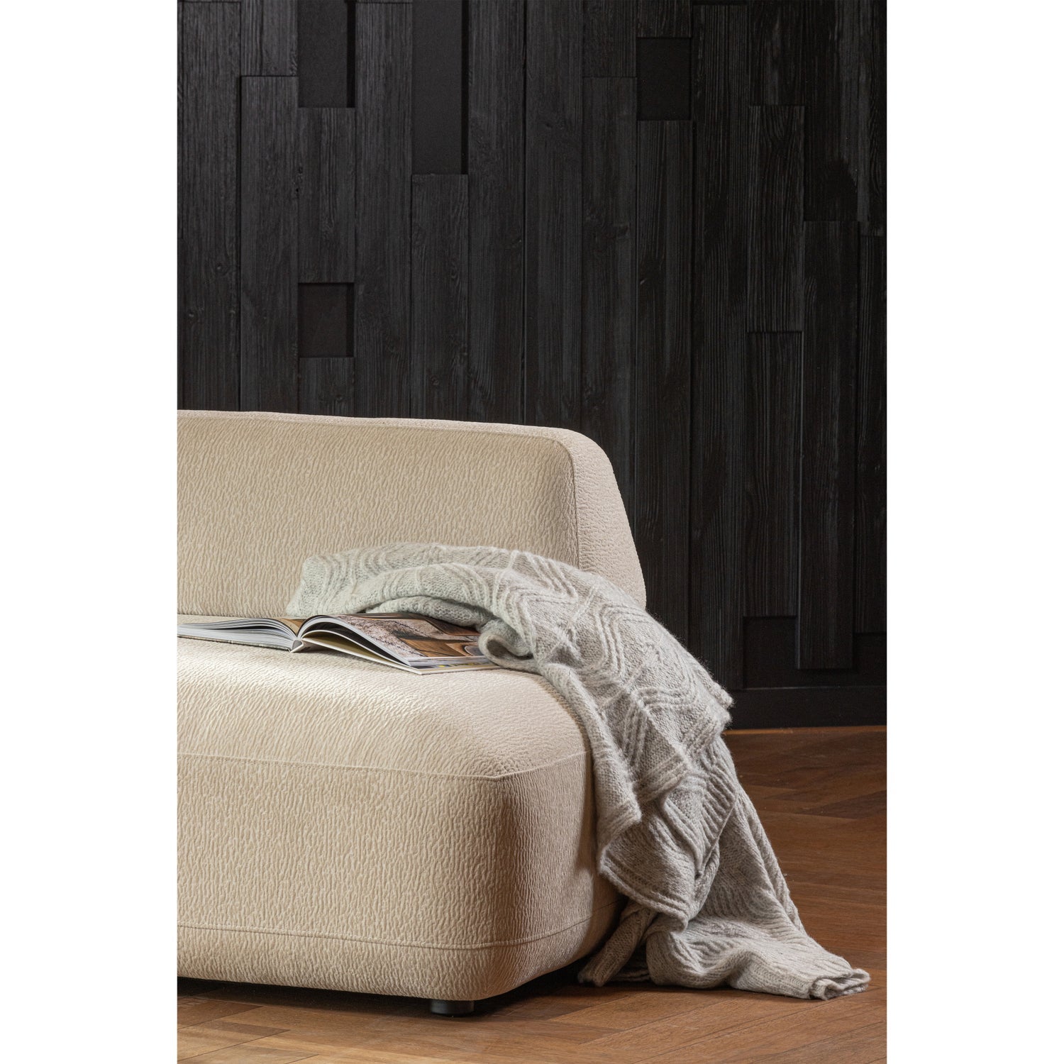 Sterck fauteuil met verplaatsbare rugleuning zand