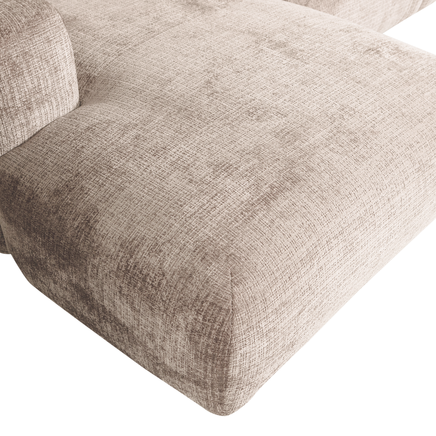 Bank Cloud Chaise links - Chenille Naturel