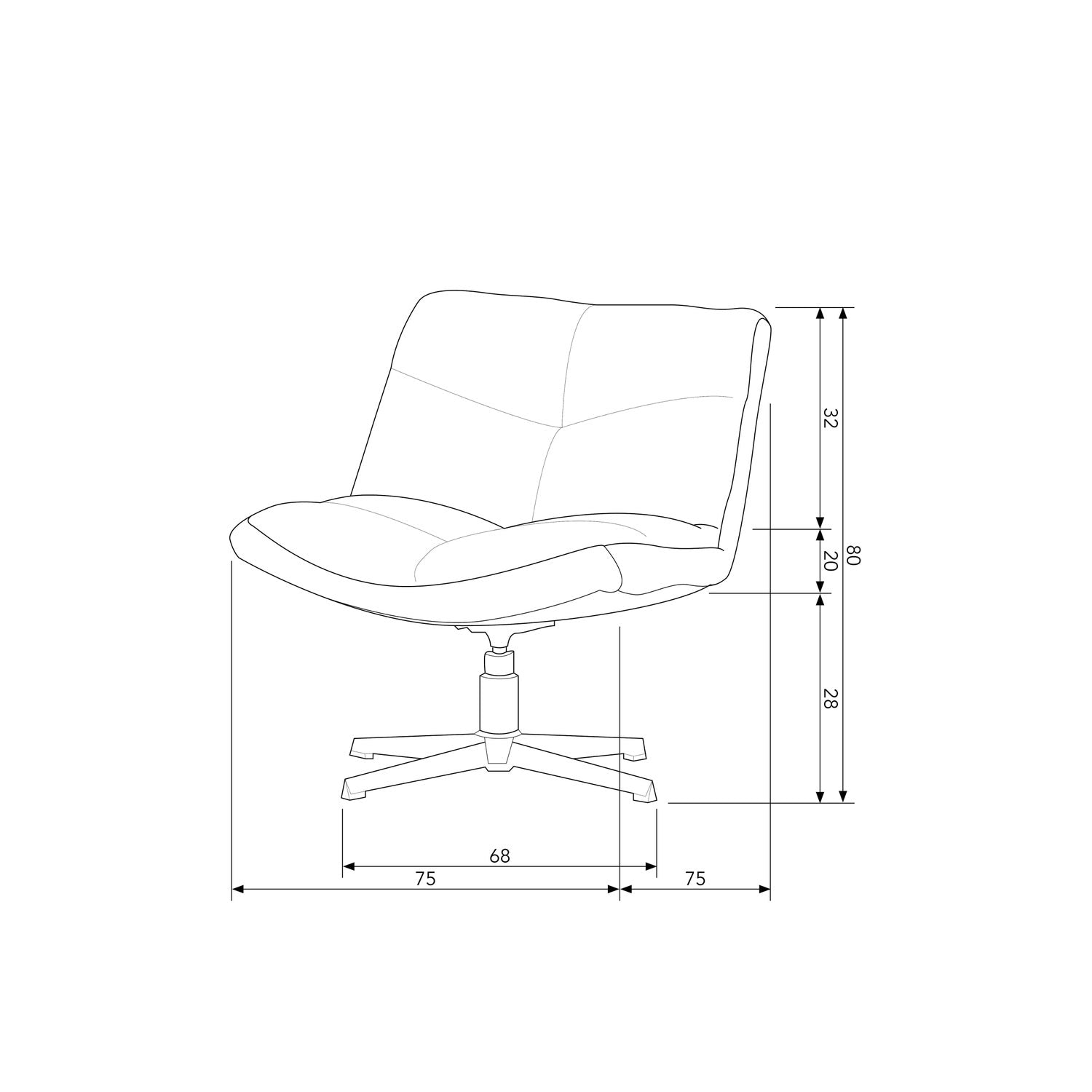 Draaifauteuil Vinny