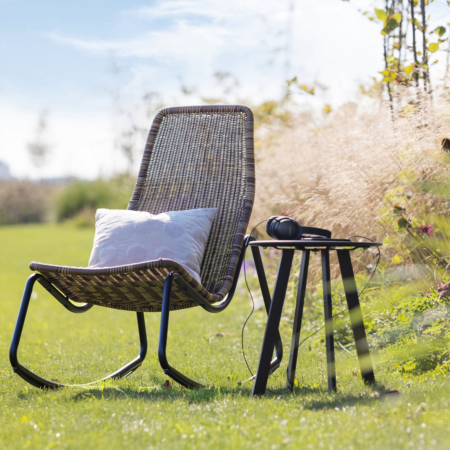 Tom tuin schommelstoel naturel