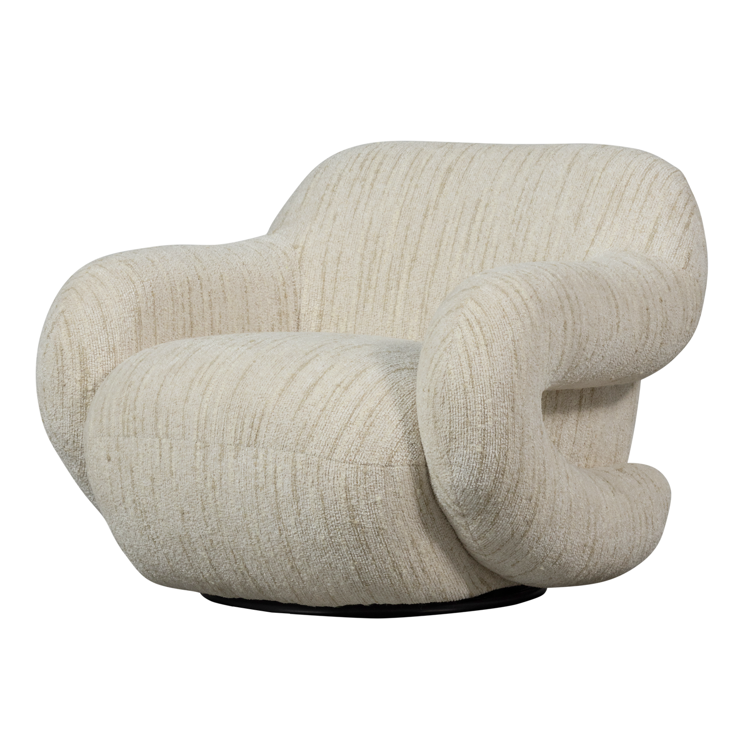 Fauteuil Folke - Chenille naturel Melange