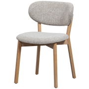 UDAR NATURAL DINING CHAIR WITH NATURAL WOODEN FRAME