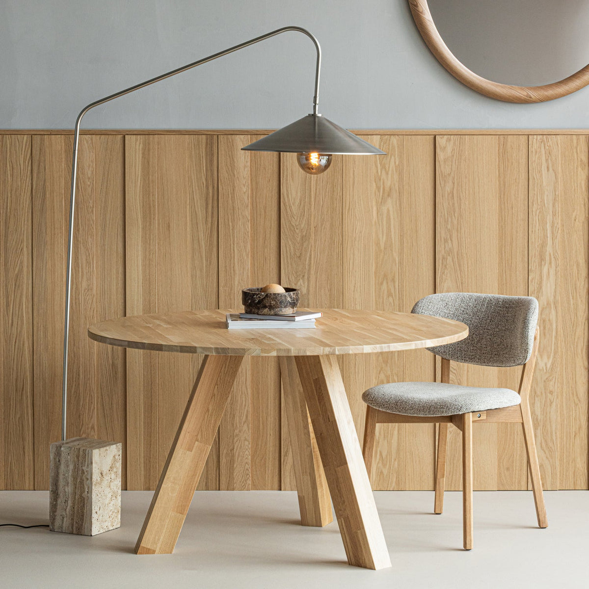 UDAR NATURAL DINING CHAIR WITH NATURAL WOODEN FRAME