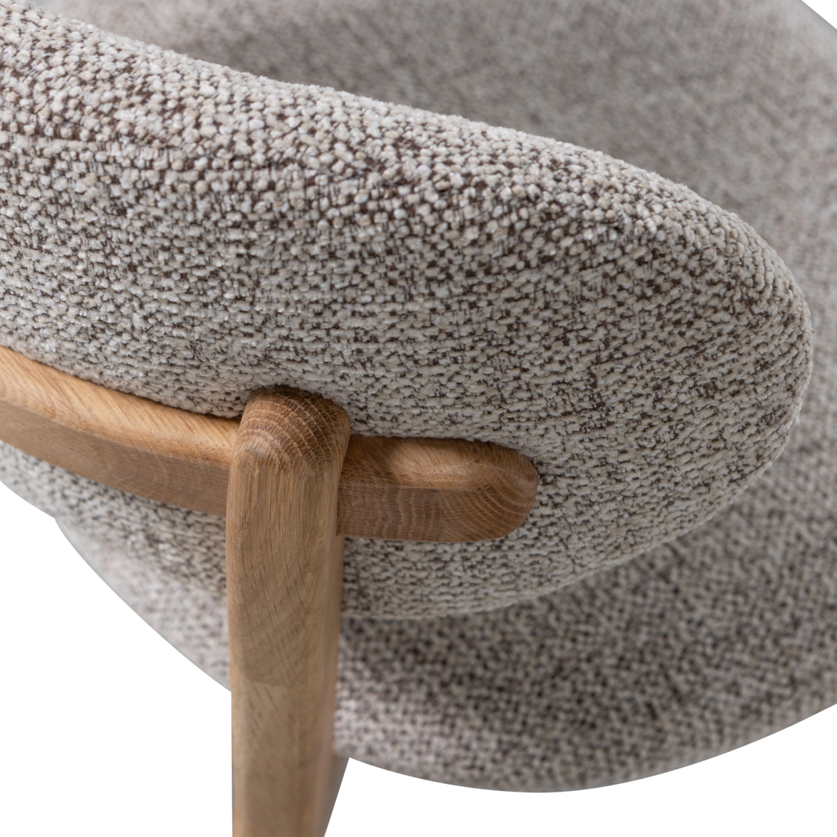 UDAR NATURAL DINING CHAIR WITH NATURAL WOODEN FRAME