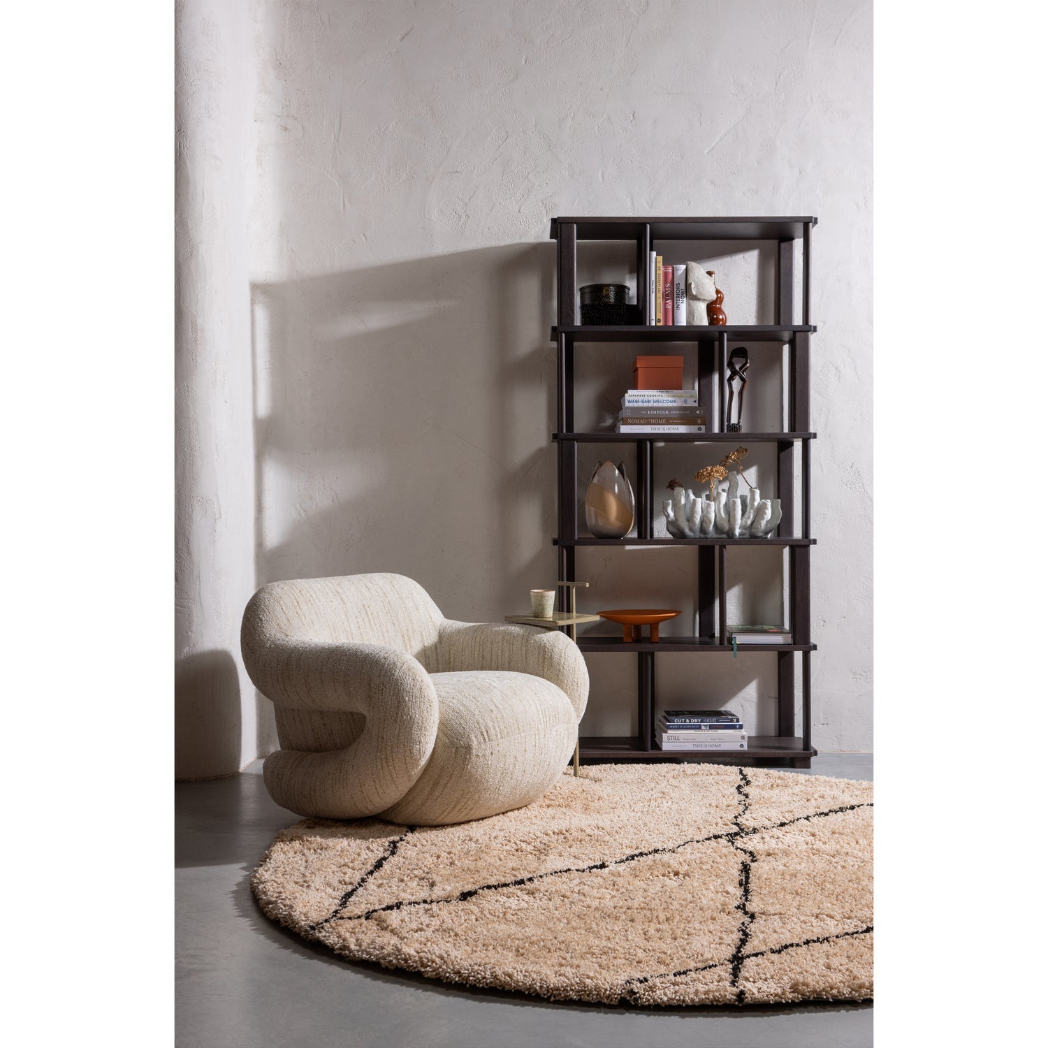 Fauteuil Folke - Chenille naturel Melange
