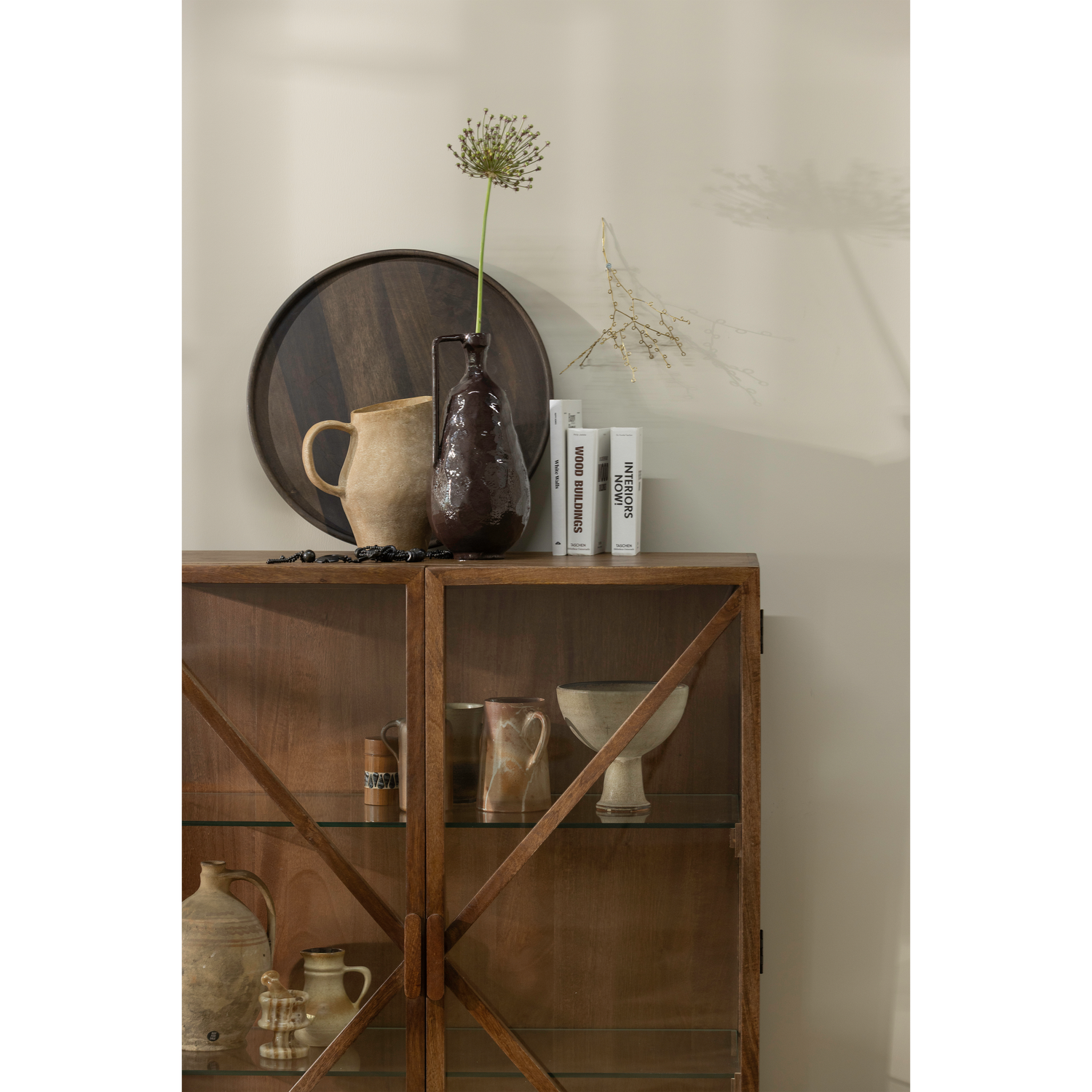 KELLA 2-DOOR CABINET MANGO WOOD BROWN