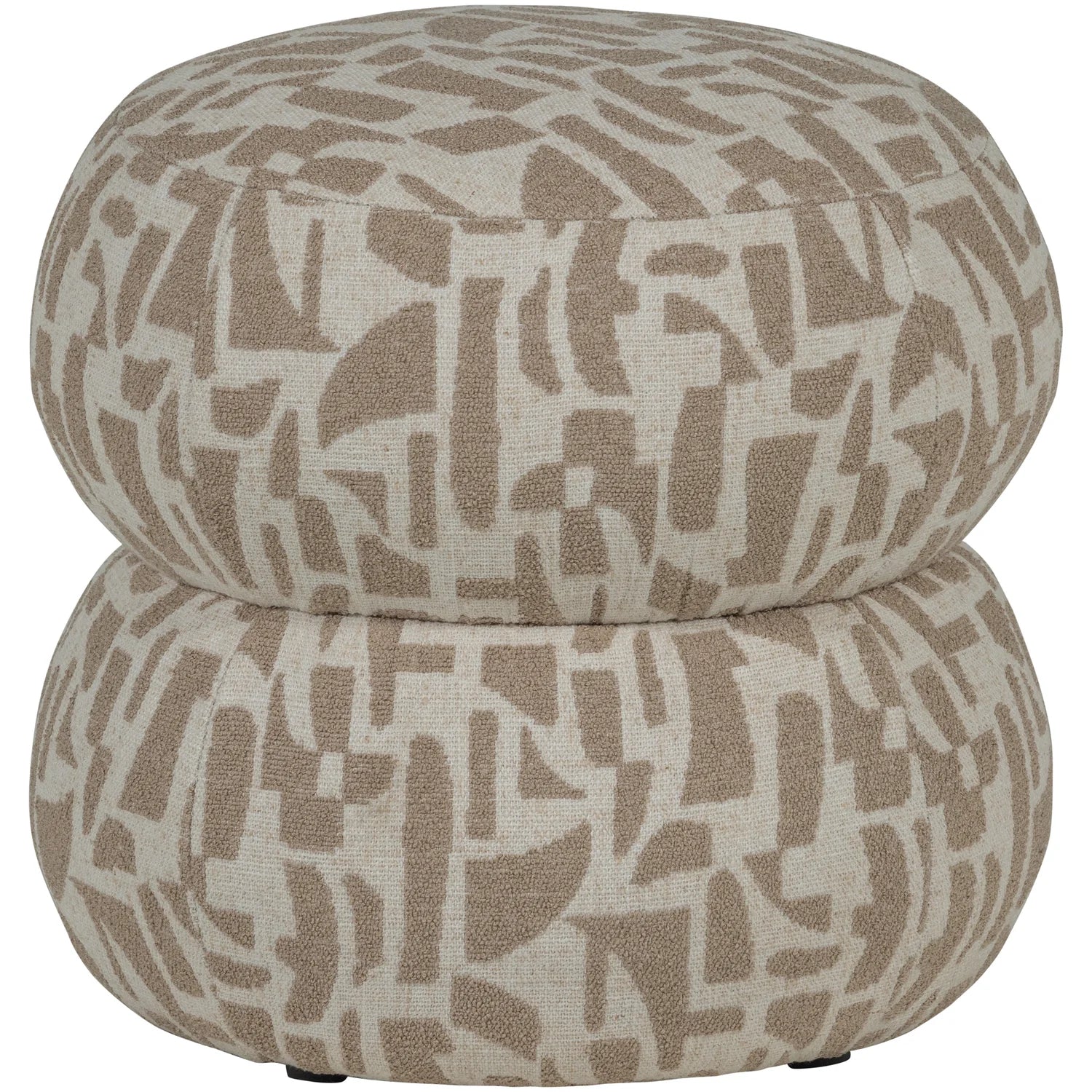 Poef/Hocker Anic Grafisch Beige